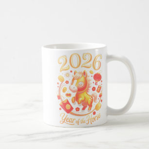 Chinesisches Neujahr 2026 Frohes Chinesisches Neuj Kaffeetasse