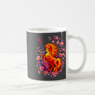 Chinesisches Neujahr 2026 Jahr des Feuerpferds Wei Kaffeetasse