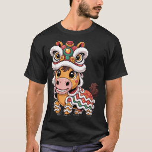 Chinesisches Neujahr 2026 Jahr des Kawaii-Pferdes T-Shirt