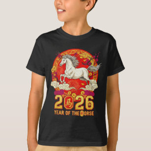 Chinesisches Neujahr 2026 Jahr des Pferdes 2026 Lu T-Shirt
