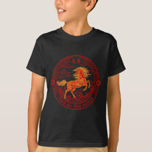 Chinesisches Neujahr 2026 Jahr des Pferdes T-Shirt