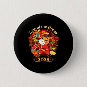 Chinesisches Neujahr 2026 Kleidung Jungen Mädchen  Button