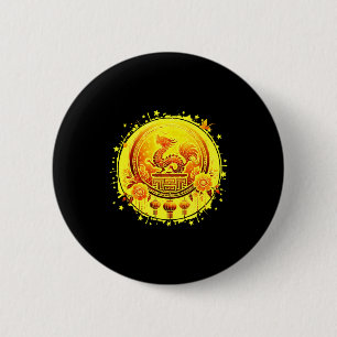 Chinesisches Neujahr 2026 Pferd Frohes Neues Jahr  Button