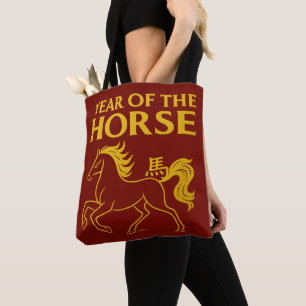 Chinesisches Neujahr 2026 Pferd im Zodiak Tasche