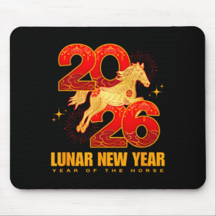 Chinesisches Neujahr 2026 Pferd Kunstwerk Mousepad