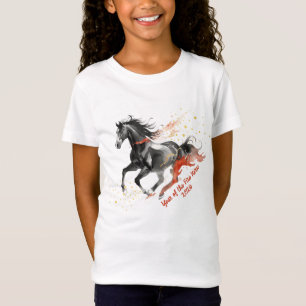 Chinesisches Neujahr 2026 Pferd Tinte Neujahrsfeie T-Shirt
