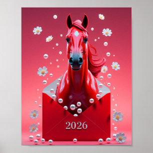 Chinesisches Neujahr 2026 Poster