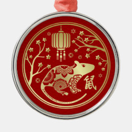 Chinesisches Neujahr der Metallrat 2020 Ornament Aus Metall