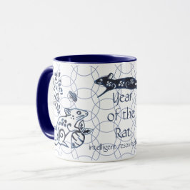 Chinesisches Neujahr der Rat Zodiac Artistic Moder Tasse