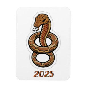 Chinesisches Neujahr der Schlange 2025 Magnet