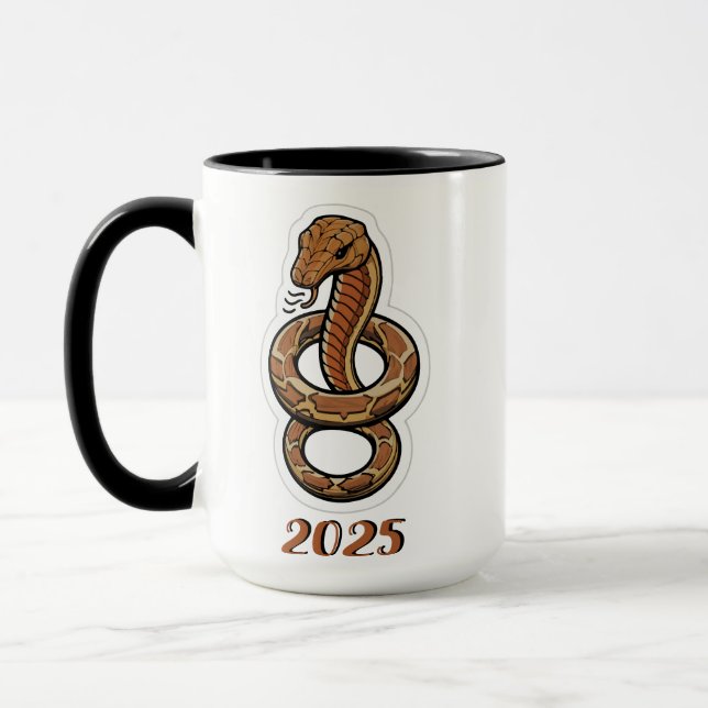 Chinesisches Neujahr der Schlange 2025 Tasse (Links)