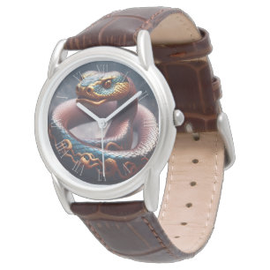 Chinesisches Neujahr der Schlange Zodiac Geburtsta Armbanduhr