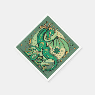 Chinesisches Neujahr des Dragon Sandstone Unterset Serviette