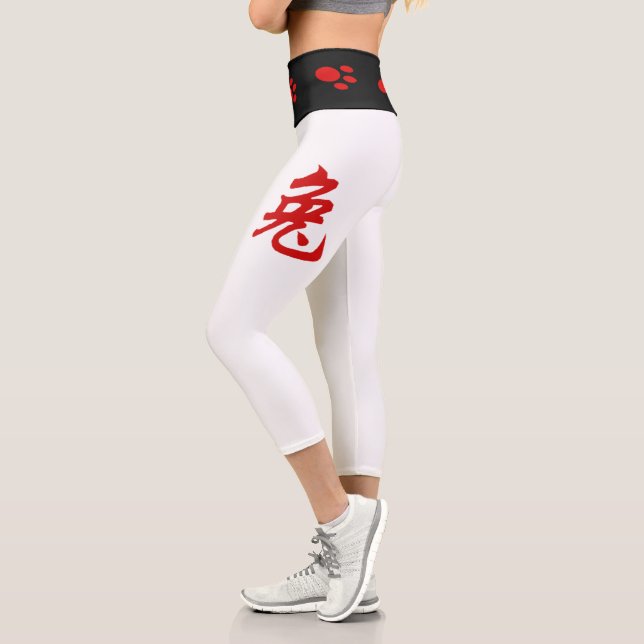 Chinesisches Neujahr des Kaninchens 2023 Chinesisc Capri Leggings (Links)