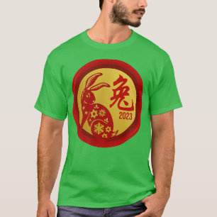 Chinesisches Neujahr des Kaninchens 2023 Happy Chi T-Shirt
