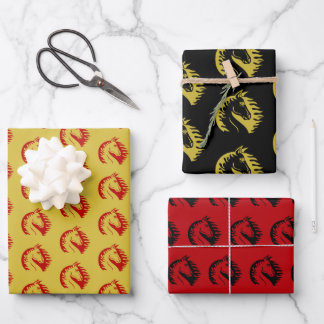 Chinesisches Neujahr des Pferdes - Geschenkpapier Set
