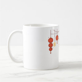 "Chinesisches Neujahr, in dem Traditionen leuchten Kaffeetasse