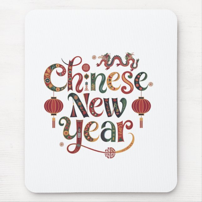 Chinesisches Neujahr Mousepad (Vorne)