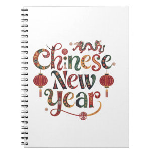 Chinesisches Neujahr Notizblock