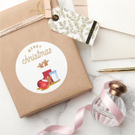 CHINESISCHES NEUJAHR RUNDER AUFKLEBER