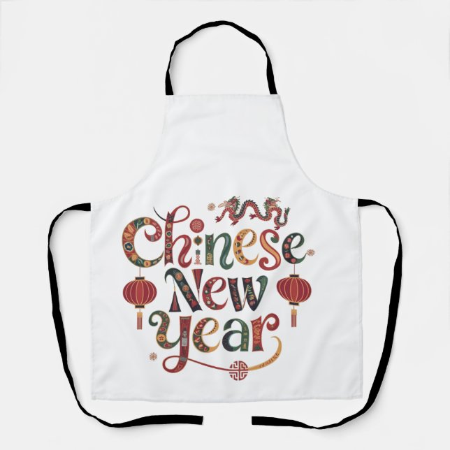 Chinesisches Neujahr Schürze (Vorderseite)