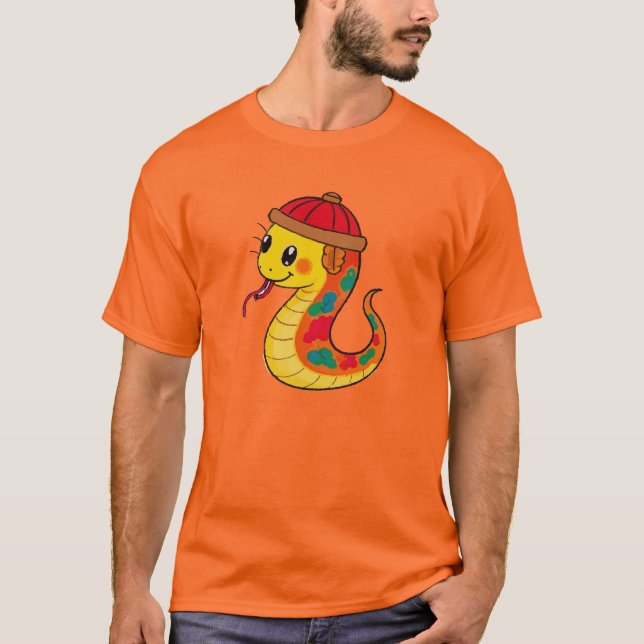 Chinesisches NEUJAHR (SNAKE) T-Shirt (Vorderseite)