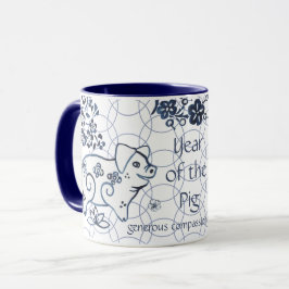 Chinesisches Neujahr von Pig Blue Zodiac Artistic Tasse