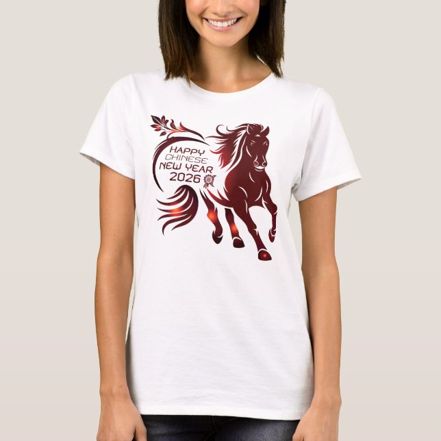 CHINESISCHES NEUJAHRS-Frauen-Shirt T-Shirt (Vorderseite)