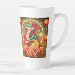 Chinesisches Neujahrs-Holzschlange Milchtasse