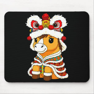 Chinesisches Neujahrs-Löwentanz Süßes Pferd China Mousepad