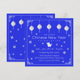 Chinesisches Neujahrs-Origami-Ratte Einladung