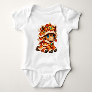 Chinesisches Neujahrs-Pferd 2026 Zodiak Baby Strampler