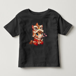 Chinesisches Neujahrs-Pferd 2026 Zodiakus Kleinkind T-shirt