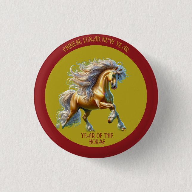 Chinesisches Neujahrsfest 2026 Button (Vorderseite)