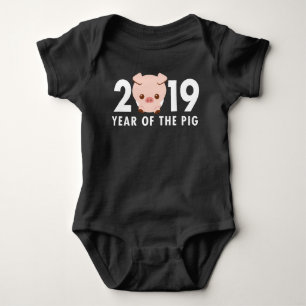 Chinesisches Neujahrsfest des Schweins 2019 Baby Strampler