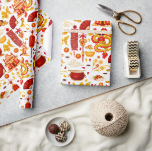 Chinesisches Neujahrsfest  Geschenkpapier
