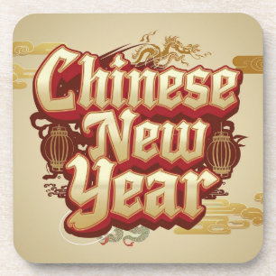 Chinesisches Neujahrsfest Getränkeuntersetzer
