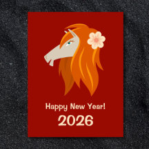 Chinesisches Neujahrspferd 2026 Zodiac