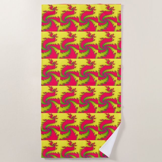 Chinesisches New Year Dragon Beach Handtuch (Vorderseite)
