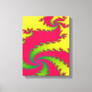 Chinesisches New Year Dragon Fraktal Canvas Print Leinwanddruck
