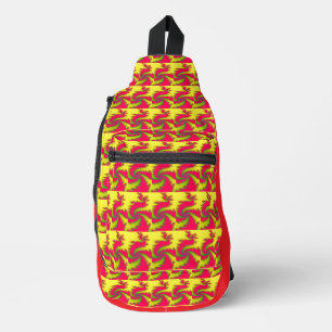 Chinesisches New Year Dragon Fraktal Crossbody Bag