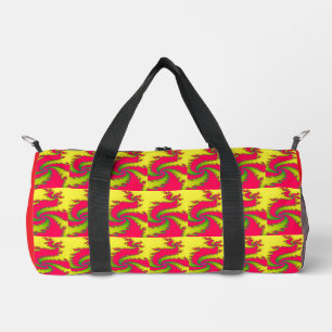 Chinesisches New Year Dragon Fraktal Duffle Bag