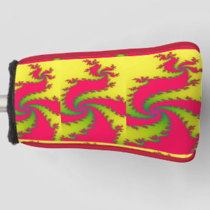 Chinesisches New Year Dragon Fraktal Golf Putter C Headcover