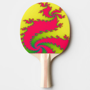 Chinesisches New Year Dragon Fraktal Ping Pong Pad Tischtennis Schläger