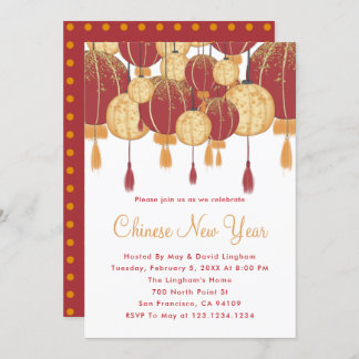 Chinesisches New Year Party Einladung