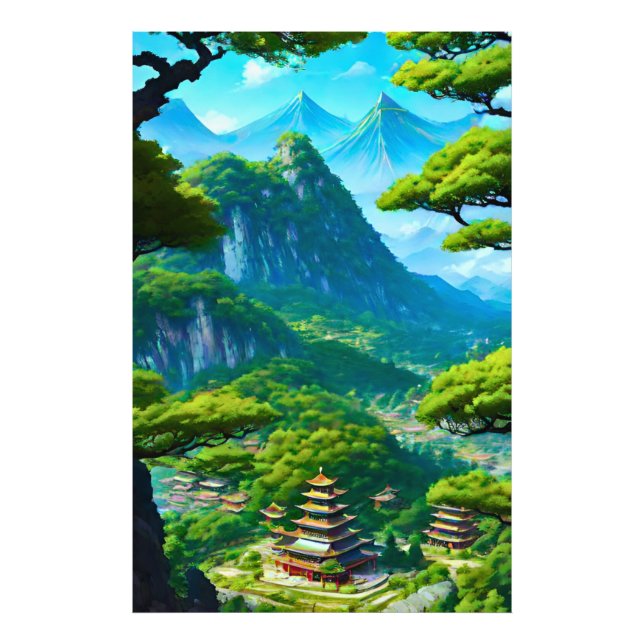 Chinesisches Palasttal Fotodruck (Vorne)