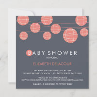 Chinesisches Papier Lanterns Babydusche Einladung