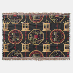 Chinesisches Pavillon-Gittermuster Decke