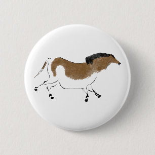 Chinesisches Pferd Button