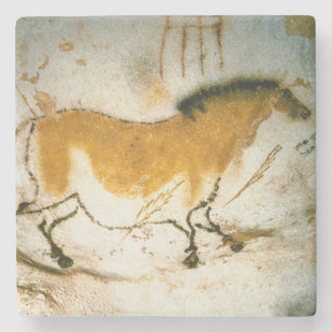 Chinesisches Pferd, Höhlenmalereien von Lascaux Steinuntersetzer